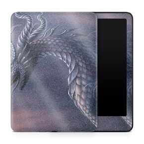 Carbon Fiber Tablet Skin Compatible with Amazon Kindle Paperwhite 12th (2024) - Dragon Fantasy - Premium 3M Vinyl Protective Wrap Decal Cover - Easy to Apply | Crafted in The USA by MightySkins