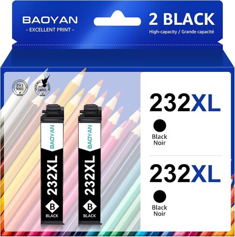 232XL Ink Cartridges for Epson Printer Remanufactured for Epson 232XL Ink Cartridges Combo Pack for Expression Home XP-4200 XP-4205 Workforce WF-2930 WF-2950 XP4200 WF2950 (4 Pack) in Saudi Arabia