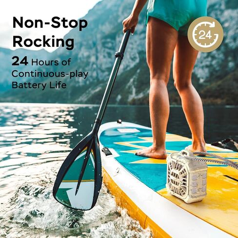 مكبر صوت Bluetooth insmy ، IP67 رابط لاسلكي صغير مقاوم للماء أكثر من 100+ مكبرات صوت ، باس كبير مزدهر ، أضواء وقت اللعب على مدار 24 ساعة/قابلة للطفرة/RGB للأضواء الخارجية/الكاياك/الشاطئ/الجولف (أسود) in Kuwait