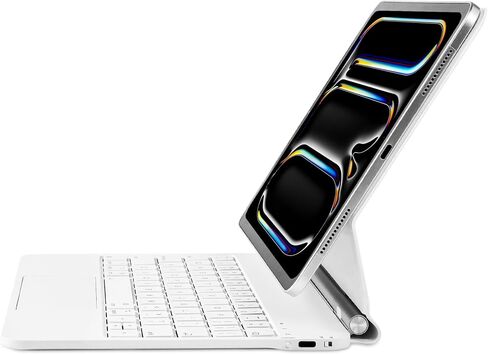 mobee Magic Keyboard Case for iPad Pro 13-inch (M4) 2024, Magnetic Keyboard Case with Multi-Touch Trackpad, Backlit, Comfortable Typing (Black, iPad Pro 13 inch M4 2024) in Saudi Arabia