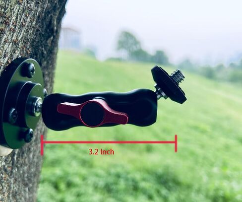 Trail Camera Mount Game Camera Mount Trail Camera Tree Mount for Hunting Camera Trail Camera Mount for Trail Camera Quick Mount Bracket Screw in Tree Screw 1/4-inch (2 Pieces) in Saudi Arabia