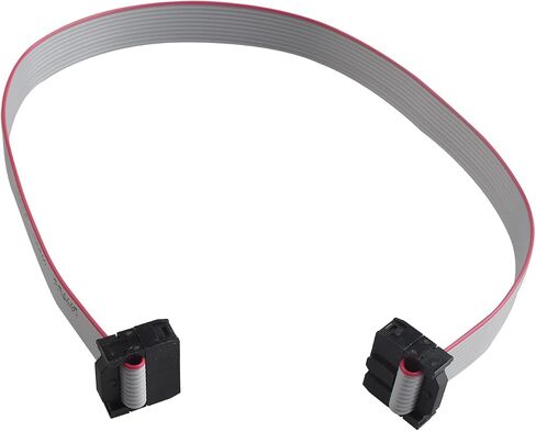 ZDE 6PCS Flat Ribbon Cable with Black 2.54mm FC 2 Row 16 Pin Female to Female Wires IDC Ribbon Connector (30cm Length) in Saudi Arabia