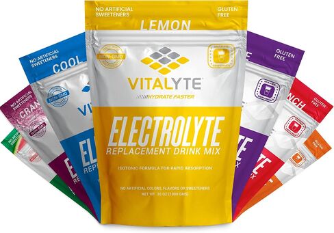 Vitalyte Electrolyte Powder Drink Mix, Isotonic Electrolyte Hydration Mix, Gluten Free Post Workout Powder Mix, Pack of 1, 35 oz., Lemon Flavor in Saudi Arabia