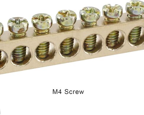 5pcs Terminal Bus Bar, 6 Position Brass Wire Terminal Block for Car Boat Marine, Bridge Design 6 * 9 Type Ground Distribution Block,Blue in Saudi Arabia