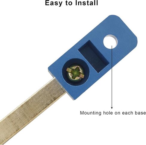 5pcs Terminal Bus Bar, 6 Position Brass Wire Terminal Block for Car Boat Marine, Bridge Design 6 * 9 Type Ground Distribution Block,Blue in Saudi Arabia