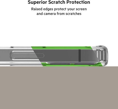 Belkin SHEERFORCE™ MagSafe Compatible Phone Case for iPhone 14 Plus with Treated Coating, Built-in Magnets, and Raised Edge Bumper for Screen & Camera Protection - Clear in Saudi Arabia