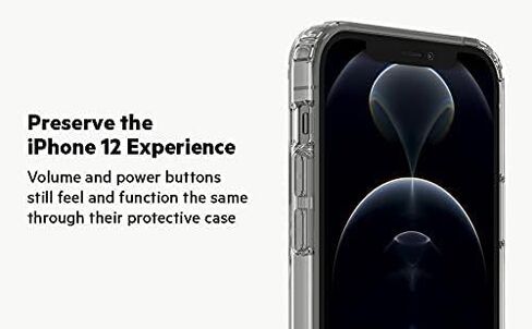 Belkin SHEERFORCE™ MagSafe Compatible Phone Case for iPhone 14 Plus with Treated Coating, Built-in Magnets, and Raised Edge Bumper for Screen & Camera Protection - Clear in Saudi Arabia
