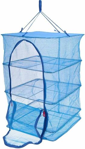 Food Dehydrator 3 Tray Hanging Drying Net/Non Electric/For Drying Herbs, Fruits, Vegetables, Fish (14 x 14 x 21.5 Inch) in Saudi Arabia