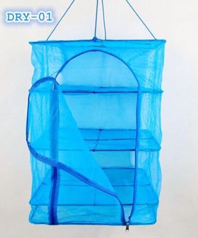 Food Dehydrator 3 Tray Hanging Drying Net/Non Electric/For Drying Herbs, Fruits, Vegetables, Fish (14 x 14 x 21.5 Inch) in Saudi Arabia