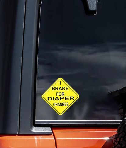 Kid ON Board Funny Quote Sticker, Car, Bike, SUV, Truck, Halmet Laptop Waterbottle Notebook Decal Window Bumper Vinyl Sticker 5 inch (Caution Tiny Tyrant Aboard) in Saudi Arabia