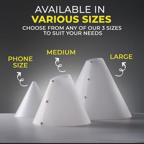 V-Flat World The Light Cone x Karl Taylor Photo Light & Photo Flash Diffuser - انتشار 360 درجة لتصوير الكائنات العاكسة بديل لصندوق الصور أو صندوق الصور لتصوير المنتج - الهاتف in Kuwait