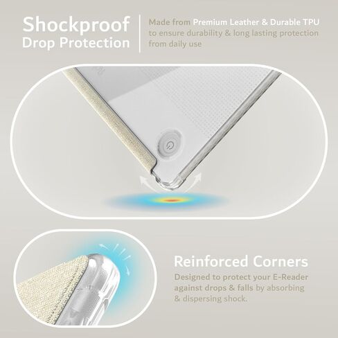 Tudia Skn Flip مصممة ل Cobo Libra Color Case (2024) - [Auto Wake/Sleep Technology] TPU رفيعة in Kuwait