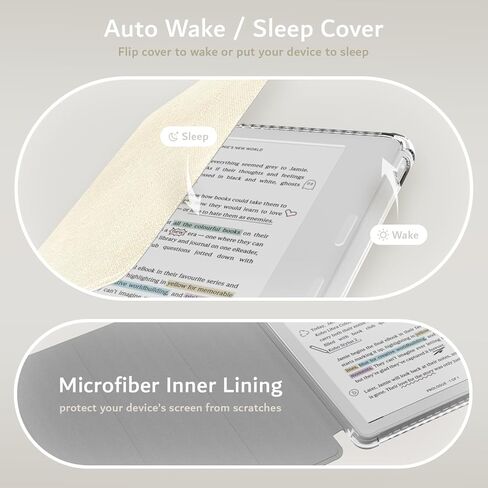 Tudia Skn Flip مصممة ل Cobo Libra Color Case (2024) - [Auto Wake/Sleep Technology] TPU رفيعة in Kuwait
