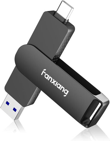 fanxiang Flash Drive 512GB, Fast External SSD Up to 2000MB/s USB 3.2 Gen2×2, Dual USB Drive with USB A + Type C, 2-in-1 USB Memory Stick Thumb Drive for iPhone/Android/Windows/MacPC/Laptops, FF951 in Saudi Arabia