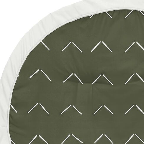 Sweet Jojo Designs Dark Green Boho Boy Girl Gender Neutral Baby Play Mat Tummy Time Activity Infant Playmat Playpen Tent Teepee Floor Sage Modern Bohemian Farmhouse Southwest Shabby Chic Diamond Tuft in Saudi Arabia