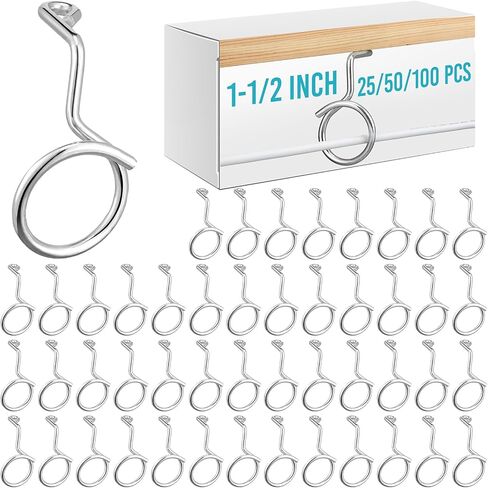 Blulu 25 Pcs Bridle Rings for Low Voltage Wire and Cable 2 Inch Screw Mount Bridle Rings for Mount Cat 6 or Cat 7 Cable on Wood Concrete and Brick Surface in Saudi Arabia