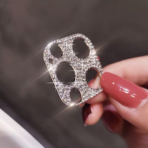 Omorro for iPhone 16 Pro Max Bling Camera Lens Cover Protector, 3D Glitter Crystal Diamond Rhinestone Anti-Scratch Shining Dots Metal Protective Decoration Sticker Protector Film Gold (2 Pack) in Saudi Arabia