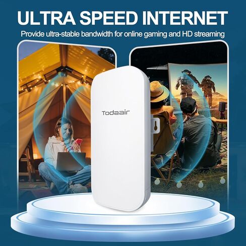 Outdoor WiFi Extender，IP65 Weatherproof，WiFi Booster and Signal Amplifier，Outdoor WiFi Extender for Farm，Courtyard，Factory，Campsite in Saudi Arabia