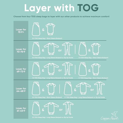Copper Pearl Premium 3-Layer Knit Sleep Bag 1.0 TOG Gemma in Tan in Kuwait
