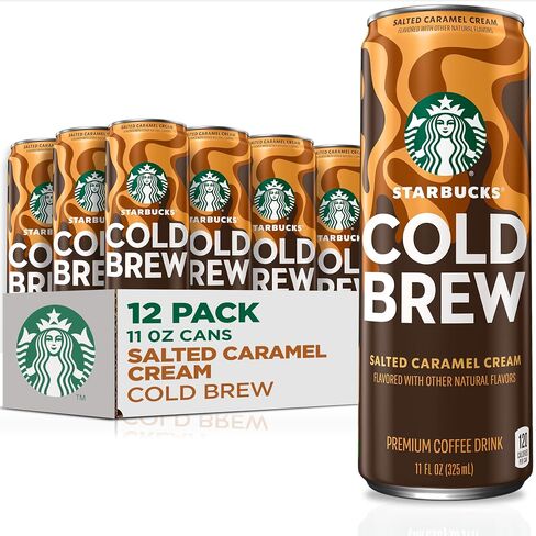 Starbucks Cold Brew Coffee, 3 Flavor Variety Pack, 11 fl oz Cans (12 Pack), Premium Coffee Drink, Iced Coffee in Saudi Arabia