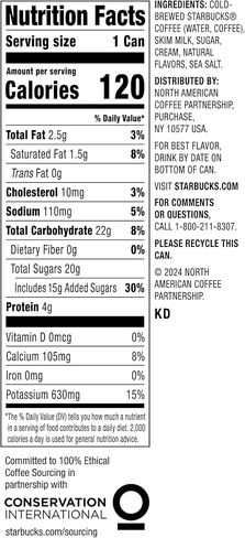 Starbucks Cold Brew Coffee, 3 Flavor Variety Pack, 11 fl oz Cans (12 Pack), Premium Coffee Drink, Iced Coffee in Saudi Arabia