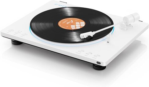 FiiO TT13 Fully Automatic Vinyl Stereo Turntable(Analog), Powerful Phono preamp, Dust Cover, Die-cast Aluminum Platter (TT13 Silver Bluetooth) in Saudi Arabia