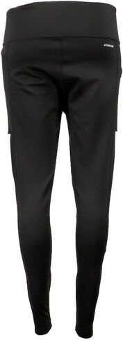 بنطال ضيق للسيدات من adidas خفيف الوزن عالي الارتفاع 3 خطوط شبكية 7/8 (X-Large، أسود/أبيض) in Saudi Arabia