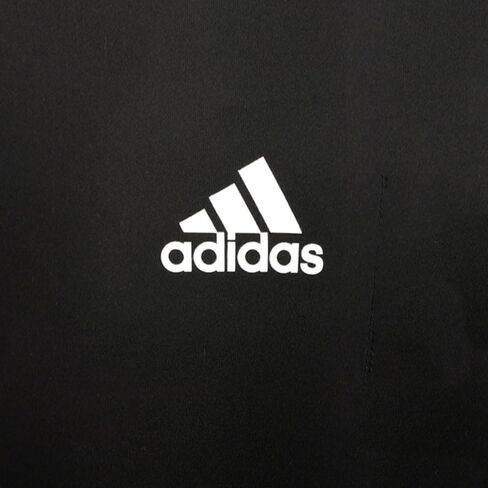 بنطال ضيق للسيدات من adidas خفيف الوزن عالي الارتفاع 3 خطوط شبكية 7/8 (X-Large، أسود/أبيض) in Saudi Arabia