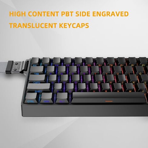 IROK MU68PRO Rapid Trigger Magnetic Switch Keyboard, Aluminum CNC Frame Mechanical Keyboard, 65% TKL Hot Swapped RGB Programmable Wired Gaming Keyboard for Win/Mac Gamer-White in Saudi Arabia