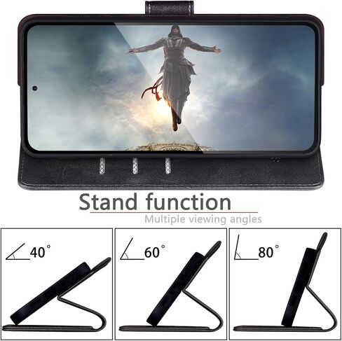 SUANPOT متوافق مع Samsung Galaxy S25 Wallet Case مع RFID حظر حامل بطاقة الائتمان ، Flip Book Pu Leather Protective Women Men for Samsung S25 Case Brown in Kuwait