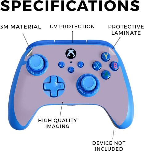 Gaming Skin Compatible with PowerA Xbox Series X|S Enhanced Wired Controller - Starry Night - Premium 3M Vinyl Protective Wrap Decal Cover - Easy to Apply | Crafted in The USA by MightySkins in Saudi Arabia