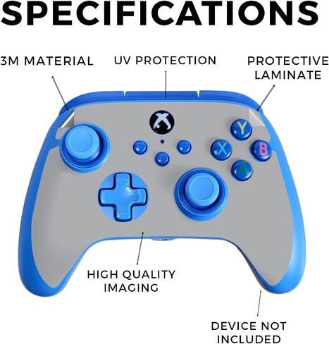 Gaming Skin Compatible with PowerA Xbox Series X|S Enhanced Wired Controller - Starry Night - Premium 3M Vinyl Protective Wrap Decal Cover - Easy to Apply | Crafted in The USA by MightySkins in Saudi Arabia