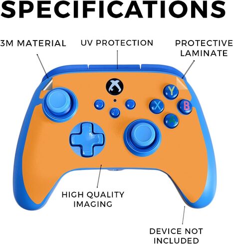 Gaming Skin Compatible with PowerA Xbox Series X|S Enhanced Wired Controller - Starry Night - Premium 3M Vinyl Protective Wrap Decal Cover - Easy to Apply | Crafted in The USA by MightySkins in Saudi Arabia