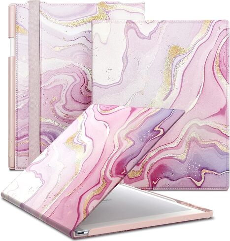 E NET-CASE Case for Remarkable 2 Paper Tablet, Skin Touch Feeling Book Folio Cover with Built-in Pen Holder for Remarkable 2 Tablet 10.3" 2020 Released (Black) in Saudi Arabia