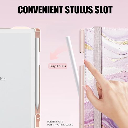 E NET-CASE Case for Remarkable 2 Paper Tablet, Skin Touch Feeling Book Folio Cover with Built-in Pen Holder for Remarkable 2 Tablet 10.3" 2020 Released (Black) in Saudi Arabia