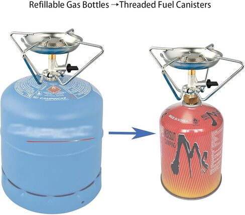 Camping Gas Adapter M16x1.5 to Butane Fuel,For Gas Appliances with R907 R904 R901 Cylinder,Gas Stove Converter in Saudi Arabia