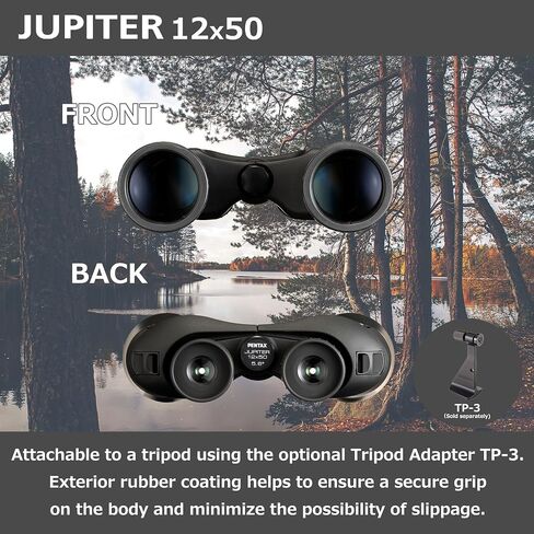 Pentax Juipter 10x50 Easy Viewing Large Aperture porro Prism Binocular, Black, 65912 | 50mm Binoculars incorporate large objective in Saudi Arabia