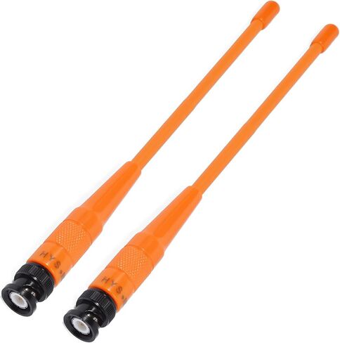 BNC Antenna HYS-701N Dual Band VHF/UHF 2M 70CM Antenna for ICOM IC-A14 IC-V8 Vertex HX300 HX320 Kenwood TK100 TK200 Handheld Radio(3PCS) in Kuwait