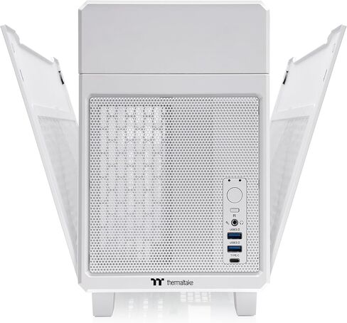 Thermaltake Core V1 Snow Edition SPCC Mini ITX Cube Computer Chassis CA-1B8-00S6WN-01, White in Kuwait