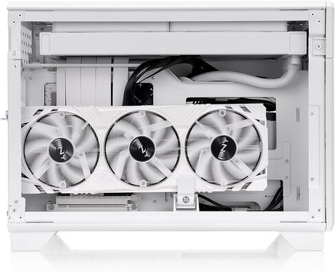 Thermaltake Core V1 Snow Edition SPCC Mini ITX Cube Computer Chassis CA-1B8-00S6WN-01, White in Kuwait