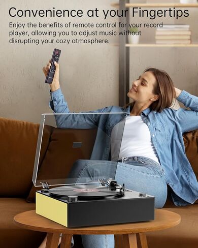مشغل سجل أوتوماتيكي ، حزام Bluetooth Belt Drive Durntable ، خرطوشة مغناطيسية AT-3600L ، Bluetooth In & Out ، مكبرات صوت استريو Hi-Fi ، Aux في سماعة الرأس ، RCA خارج مع التحكم عن بُعد in Kuwait