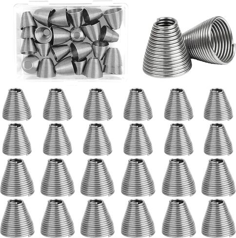 OROOTL Ballyhoo Bait Springs, 24pcs Stainless Steel Bait Rigging Springs for Ballyhoo Rigs Saltwater Ballyhoo Bait Accessories for Offshore Trolling Fishing Size S in Saudi Arabia