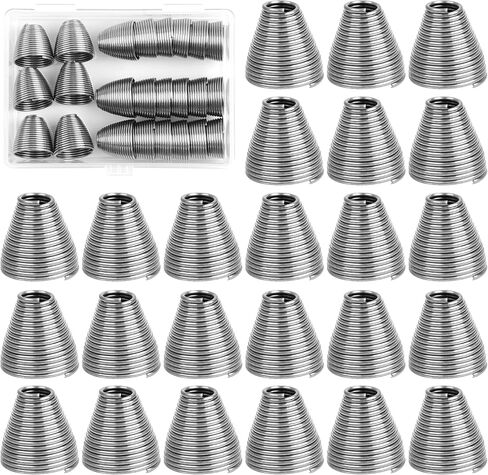 OROOTL Ballyhoo Bait Springs, 24pcs Stainless Steel Bait Rigging Springs for Ballyhoo Rigs Saltwater Ballyhoo Bait Accessories for Offshore Trolling Fishing Size S in Saudi Arabia