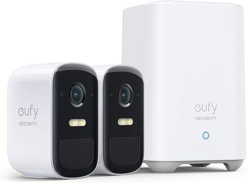 eufyCam 2C Pro 2+1 Kit with Solar Panel 2W, Wireless Home Security System with 2K Resolution, 180-Day Battery Life, HomeKit Compatibility, IP67, Night Vision, and No Monthly Fee. in Kuwait