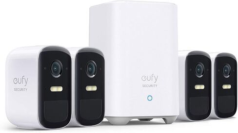 eufyCam 2C Pro 2+1 Kit with Solar Panel 2W, Wireless Home Security System with 2K Resolution, 180-Day Battery Life, HomeKit Compatibility, IP67, Night Vision, and No Monthly Fee. in Saudi Arabia