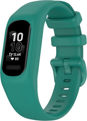 REYDA Silicone Band Compatible for Garmin Vivosmart 5, Soft Flexible Breathable Silicone Watch Band Sport Wristband Metal Buckle Bracelet Replacement Band for Garmin Vivosmart 5 Fitness Tracker in Saudi Arabia
