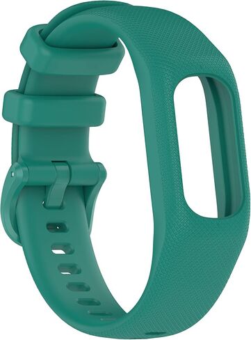 REYDA Silicone Band Compatible for Garmin Vivosmart 5, Soft Flexible Breathable Silicone Watch Band Sport Wristband Metal Buckle Bracelet Replacement Band for Garmin Vivosmart 5 Fitness Tracker in Saudi Arabia