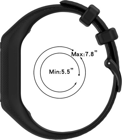 REYDA Silicone Band Compatible for Garmin Vivosmart 5, Soft Flexible Breathable Silicone Watch Band Sport Wristband Metal Buckle Bracelet Replacement Band for Garmin Vivosmart 5 Fitness Tracker in Saudi Arabia