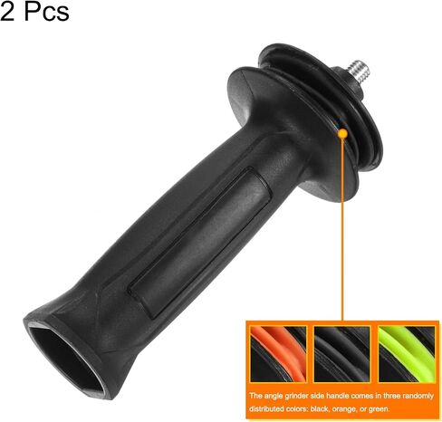 HARFINGTON 2pcs Angle Grinder Side Handle 10mm Thread Plastic Non-Slip Angle Grinder Handle Replacement Auxiliary Side Handle Tool, Orange in Saudi Arabia