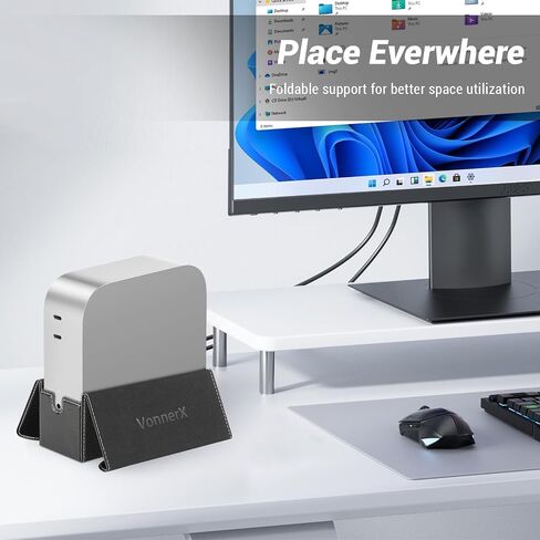 Magnetic for Mini PC Case Compatible with Apple 2024 Mac Mini Desktop Computer- Enhanced Heat Dissipation Drop-Proof & Multi-Functional Protection in Saudi Arabia